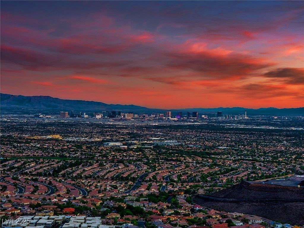 Las Vegas Valley at sunset